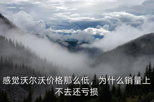 感覺沃爾沃價格那么低，為什么銷量上不去還虧損