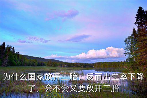 為什么國家放開二胎，反而出生率下降了，會不會又要放開三胎