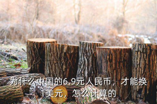為什么中國的6.9元人民幣，才能換1美元，怎么計算的