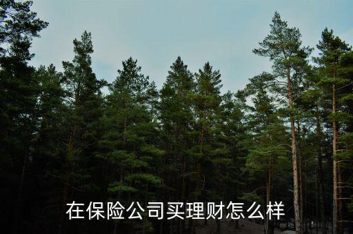 保險公司為什么可以賣理財(cái)產(chǎn)品,在保險公司買理財(cái)怎么樣