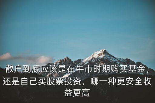 散戶到底應(yīng)該是在牛市時期購買基金，還是自己買股票投資，哪一種更安全收益更高