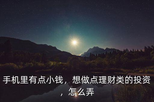 手機(jī)里有點(diǎn)小錢(qián)，想做點(diǎn)理財(cái)類的投資，怎么弄