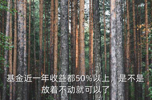 基金近一年收益都50%以上，是不是放著不動就可以了