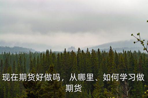 現(xiàn)在期貨好做嗎，從哪里、如何學(xué)習(xí)做期貨