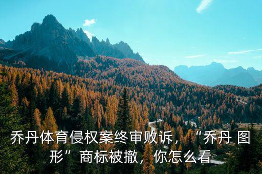 喬丹體育侵權(quán)案終審敗訴，“喬丹 圖形”商標(biāo)被撤，你怎么看