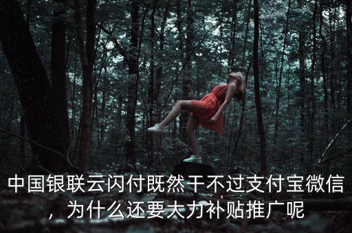 中國(guó)銀聯(lián)云閃付既然干不過(guò)支付寶微信，為什么還要大力補(bǔ)貼推廣呢