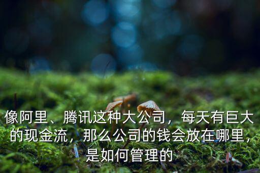 像阿里、騰訊這種大公司，每天有巨大的現(xiàn)金流，那么公司的錢會(huì)放在哪里，是如何管理的