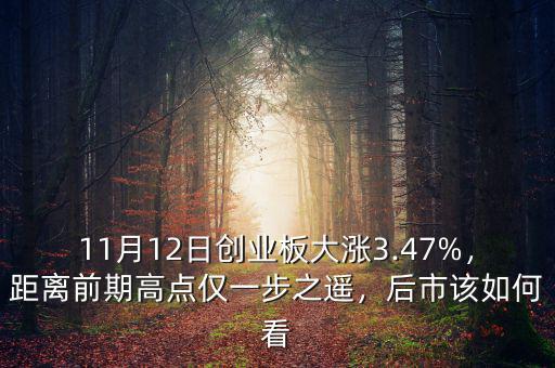 前期高點怎么看,創(chuàng)業(yè)板指數已近前期高點