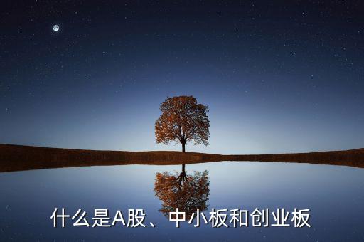 什么是A股、中小板和創(chuàng)業(yè)板