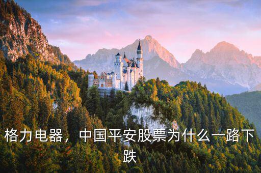 格力電器，中國平安股票為什么一路下跌