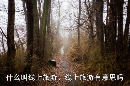 什么叫線上旅游，線上旅游有意思嗎