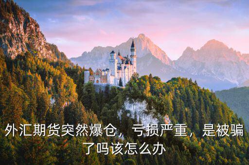 外匯期貨突然爆倉(cāng)，虧損嚴(yán)重，是被騙了嗎該怎么辦