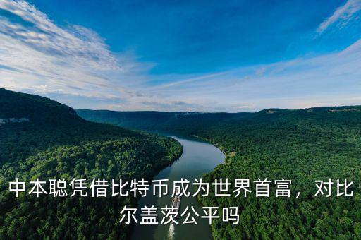 中本聰憑借比特幣成為世界首富，對比爾蓋茨公平嗎
