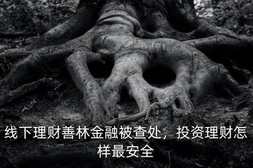 線下理財善林金融被查處，投資理財怎樣最安全