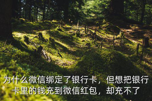 為什么微信綁定了銀行卡，但想把銀行卡里的錢(qián)充到微信紅包，卻充不了