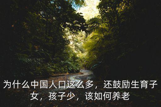 為什么中國人口這么多，還鼓勵生育子女，孩子少，該如何養(yǎng)老