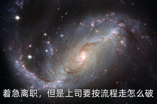 投奔怎么破,但是上司要按流程走。怎么破
