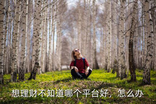 想理財(cái)不知道哪個(gè)平臺(tái)好，怎么辦