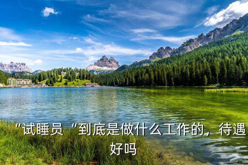 “試睡員“到底是做什么工作的，待遇好嗎