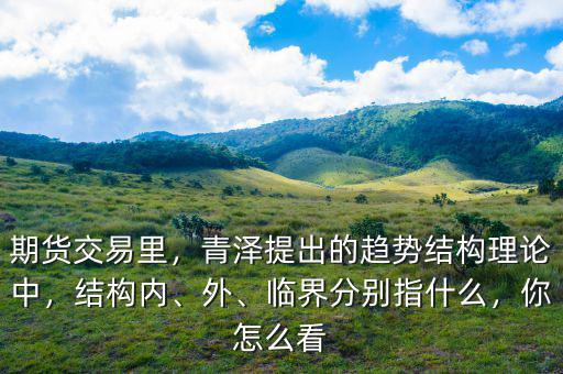 期貨交易里，青澤提出的趨勢(shì)結(jié)構(gòu)理論中，結(jié)構(gòu)內(nèi)、外、臨界分別指什么，你怎么看