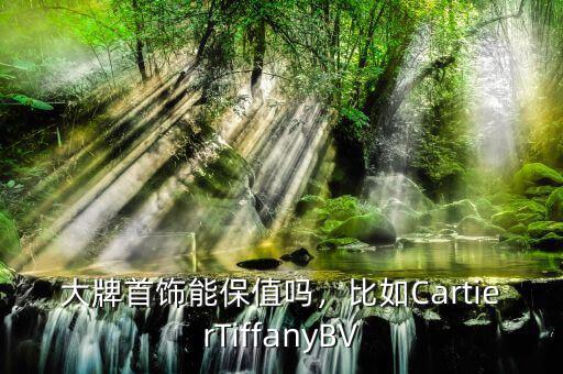 大牌首飾能保值嗎，比如CartierTiffanyBV