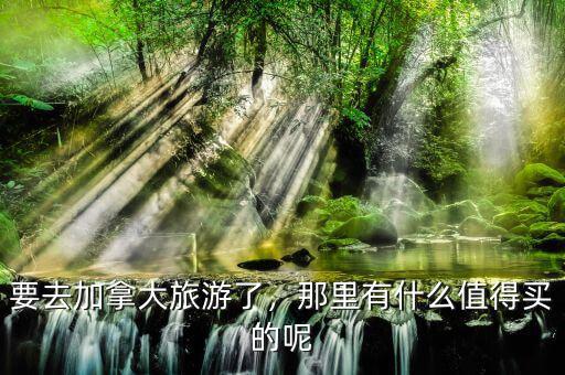 要去加拿大旅游了，那里有什么值得買的呢