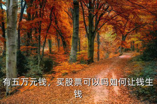 有五萬元錢，買股票可以嗎如何讓錢生錢