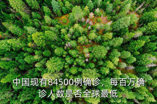 中國現(xiàn)有84500例確診，每百萬確診人數(shù)是否全球最低