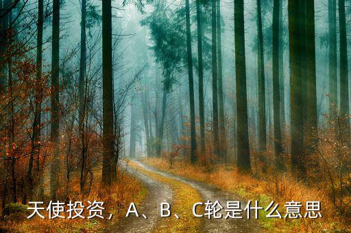 天使投資，A、B、C輪是什么意思