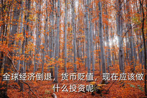 全球經(jīng)濟(jì)倒退，貨幣貶值，現(xiàn)在應(yīng)該做什么投資呢