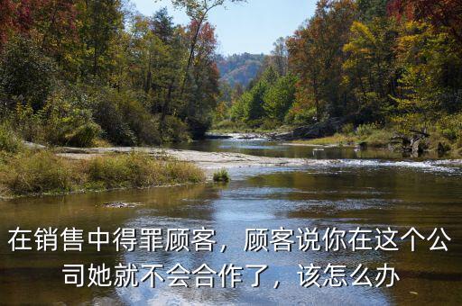 在銷售中得罪顧客，顧客說你在這個(gè)公司她就不會(huì)合作了，該怎么辦