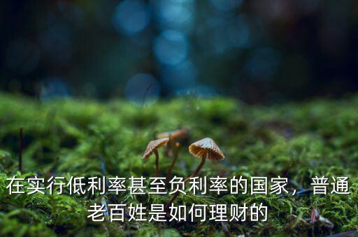 在實行低利率甚至負利率的國家，普通老百姓是如何理財?shù)? class=