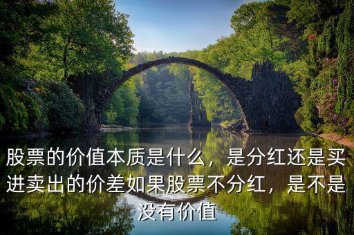 股票的價值本質(zhì)是什么，是分紅還是買進賣出的價差如果股票不分紅，是不是沒有價值