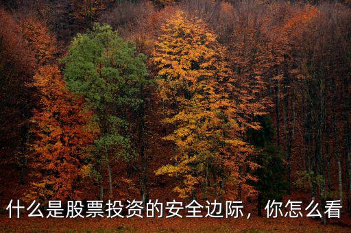 什么是股票投資的安全邊際，你怎么看