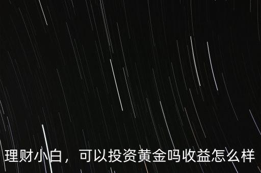 理財小白，可以投資黃金嗎收益怎么樣