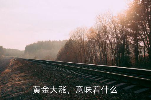 黃金大漲，意味著什么