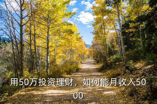 用50萬(wàn)投資理財(cái)，如何能月收入5000