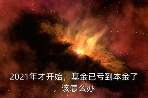 2021年才開始，基金已虧到本金了，該怎么辦