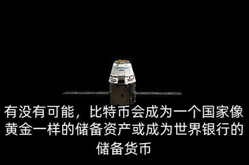 有沒有可能，比特幣會(huì)成為一個(gè)國(guó)家像黃金一樣的儲(chǔ)備資產(chǎn)或成為世界銀行的儲(chǔ)備貨幣