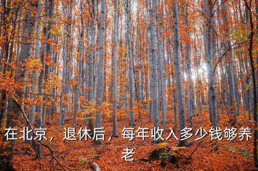 在北京，退休后，每年收入多少錢夠養(yǎng)老