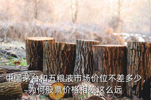 中國(guó)茅臺(tái)和五糧液市場(chǎng)價(jià)位不差多少，為何股票價(jià)格相差這么遠(yuǎn)
