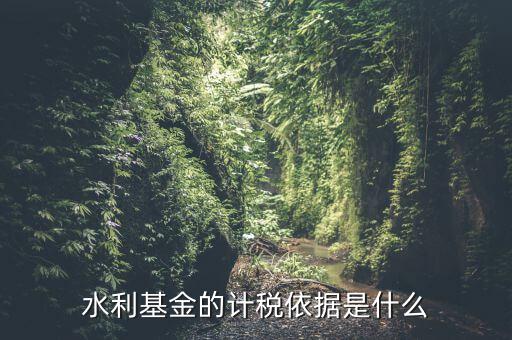 水利基金的繳納按照什么依據，水利基金的計稅依據及稅率