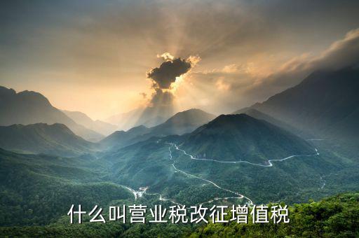 營業(yè)稅改征增值稅什么意思，營業(yè)稅改征增值稅改革是什么意思