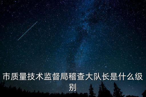 顯稽查局長是什么級(jí)別，市質(zhì)量技術(shù)監(jiān)督局稽查大隊(duì)長是什么級(jí)別