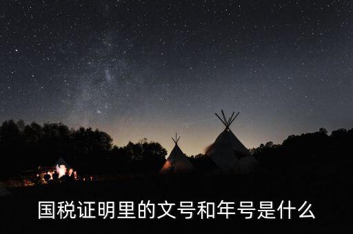 納稅證明文書號(hào)指什么，營(yíng)業(yè)執(zhí)照清稅證明文號(hào)是什么