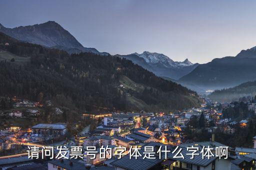 微信發(fā)票代碼是什么字體，發(fā)票的編號(hào)是用什么字體