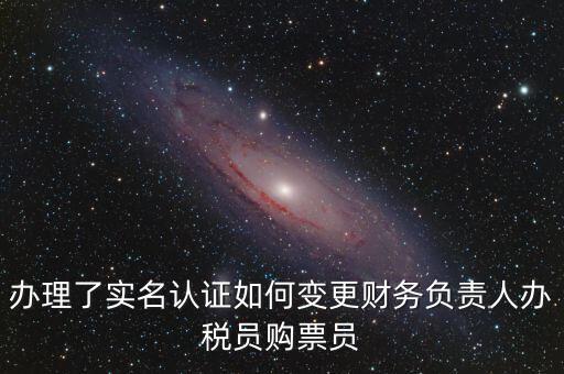 辦稅員在什么網(wǎng)上變更，辦理了實(shí)名認(rèn)證如何變更財(cái)務(wù)負(fù)責(zé)人辦稅員購(gòu)票員