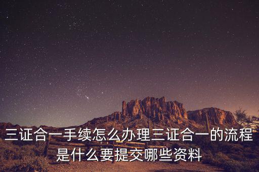 變更地稅三證合一需要什么資料，三證合一營業(yè)執(zhí)照換證需要什么資料