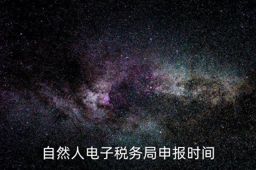 自然人納稅平臺是什么時候，自然人電子稅務局登錄時間