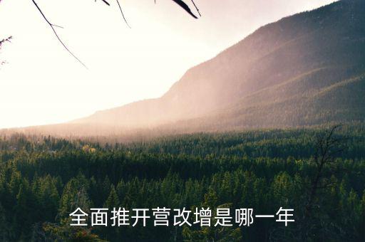 17年營改增改了什么時候，全面推開營改增是哪一年